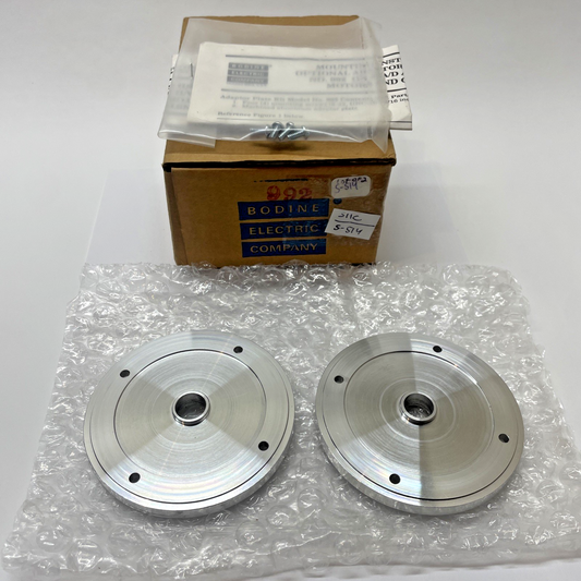 (LOT OF 2) BODINE NO. 992 Motor Adapter Plate for 32/42 Frame PM motor/gearmotor