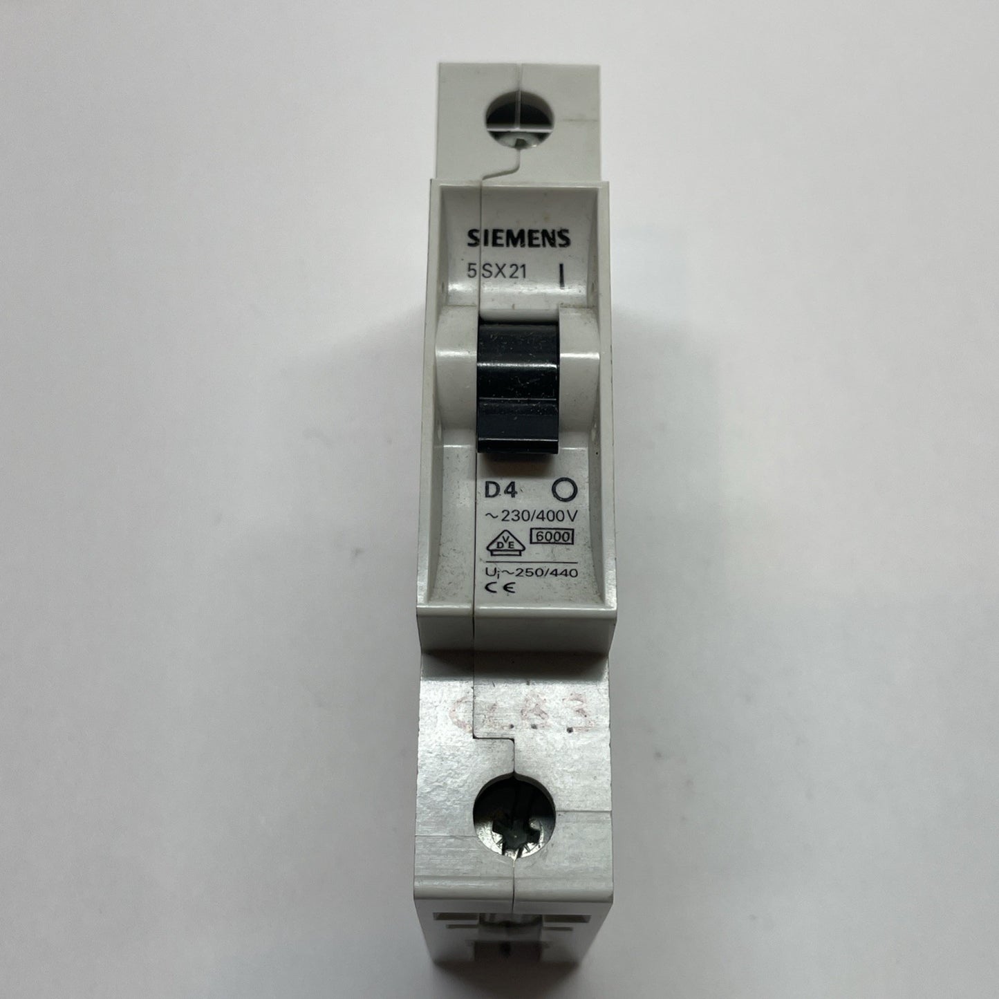 SIEMENS 5SX21 D4 4A Miniature Circuit Breaker 1P 230/400V