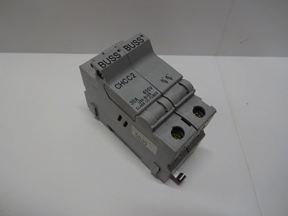 BUSS CHCC2 CIRCUIT BREAKER BUSSMANN 600V 30A WITH 2 FN99-92 FUSES
