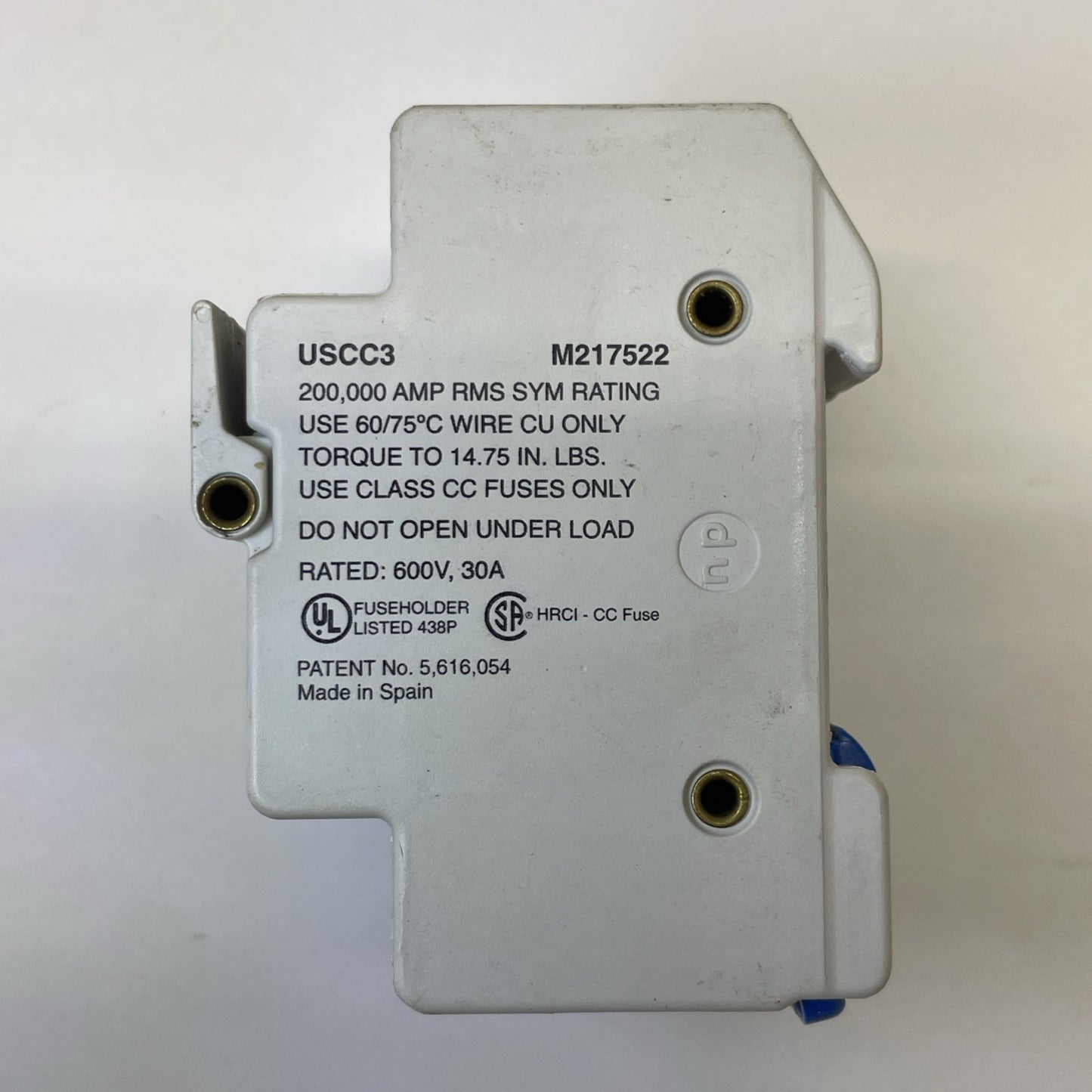 FERRAZ SHAWMUT ULTRASAFE USCC3 M217522 FUSE HOLDER 600V, 30A