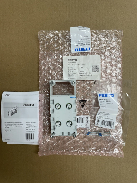 Festo CPX-AB-4-M12X2-5POL Manifold Block 4 Socket