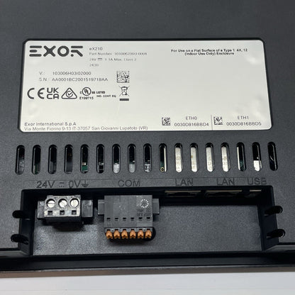 EXOR eX210 10.1” HMI Industrial Touchscreen Panel 1280x800 Linux