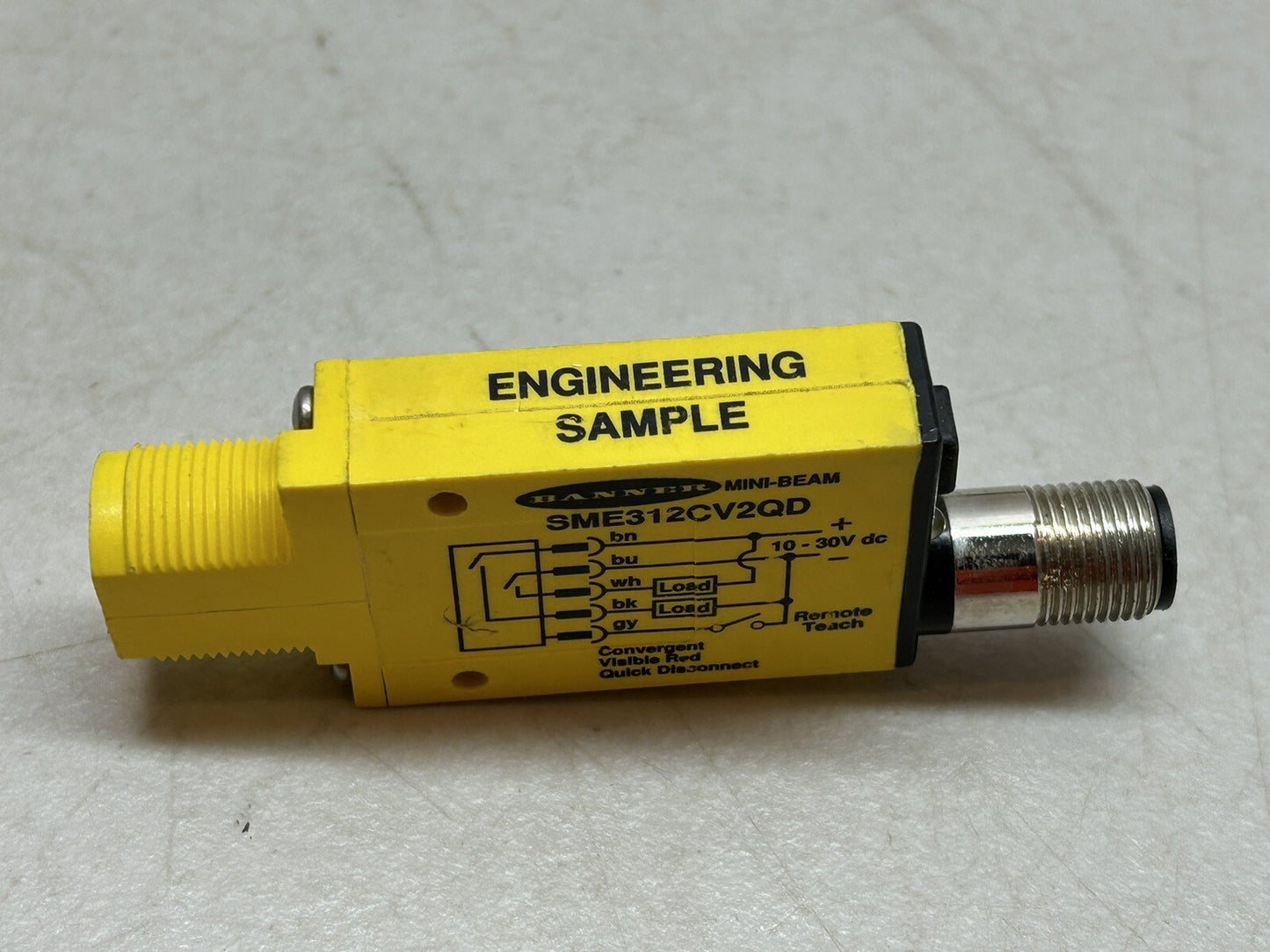 BANNER SME312CV2QD / 53705 MINI-BEAM SENSOR / USED AS SAMPLE ONLY