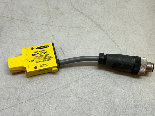 BANNER SM312CVG / 50966 MINI-BEAM SENSOR / USED AS SAMPLE ONLY