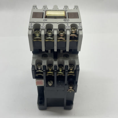 ALLEN BRADLEY 100-A09ND3 SER B CONTACTOR WITH 195-FA40 CONTACT BLOCK