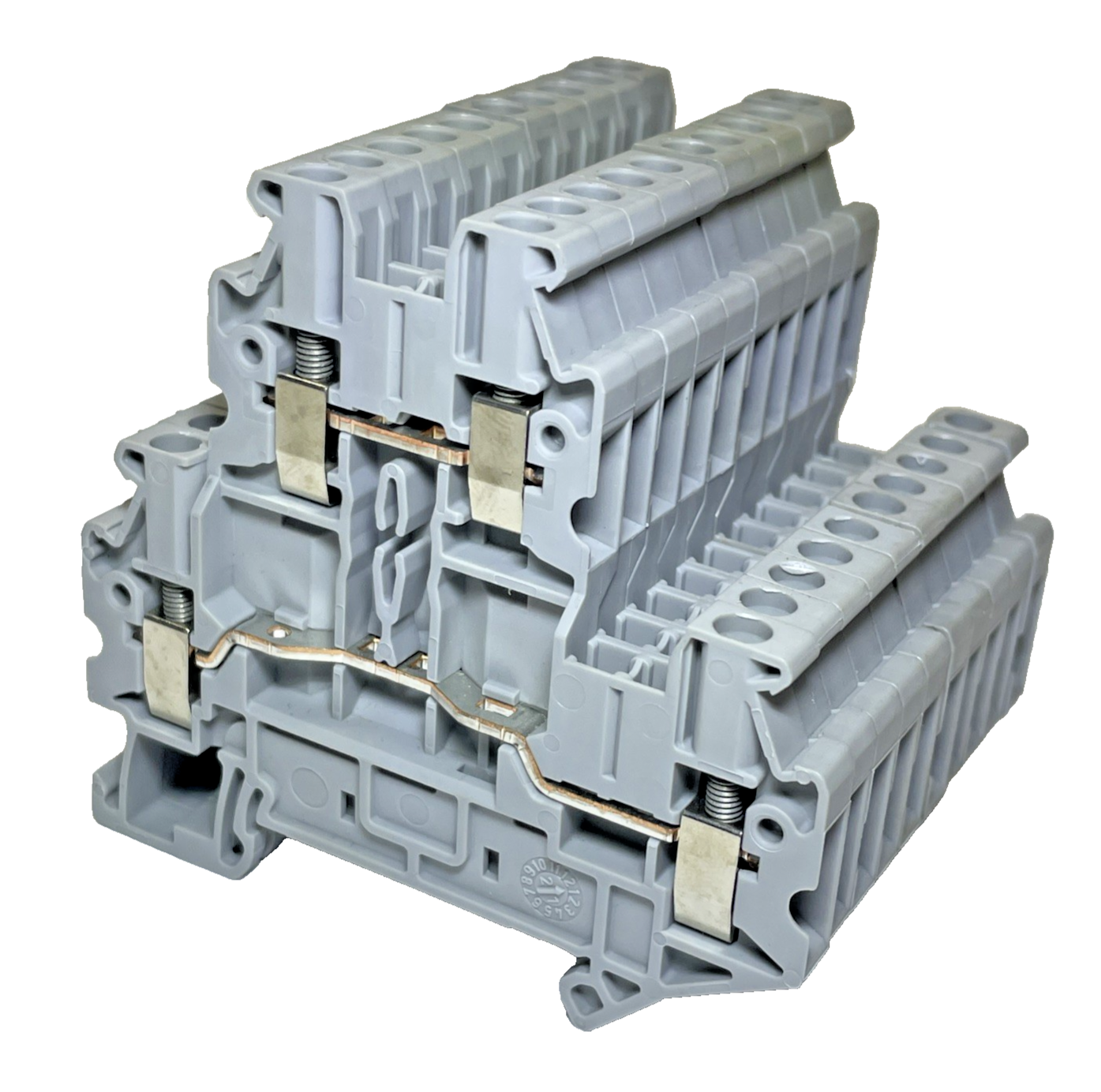 (LOT OF 10) Phoenix Contact UTTB 2,5 Dual-Level DIN Rail Terminal Block 3044636