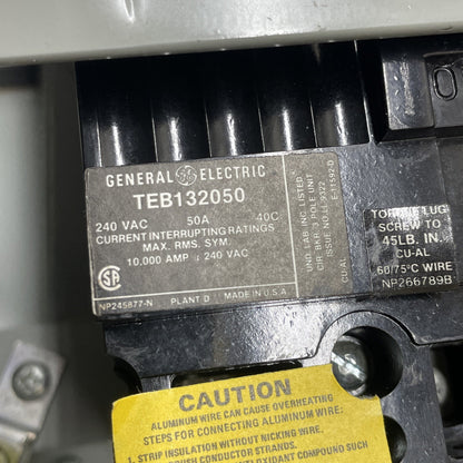 GE DH45EB Bus Plug 50A 240V  TEB132050
