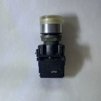 AB Illuminated Push Button 22mm - White - 800E Series 250V Max 800ES-LF33DL0X10