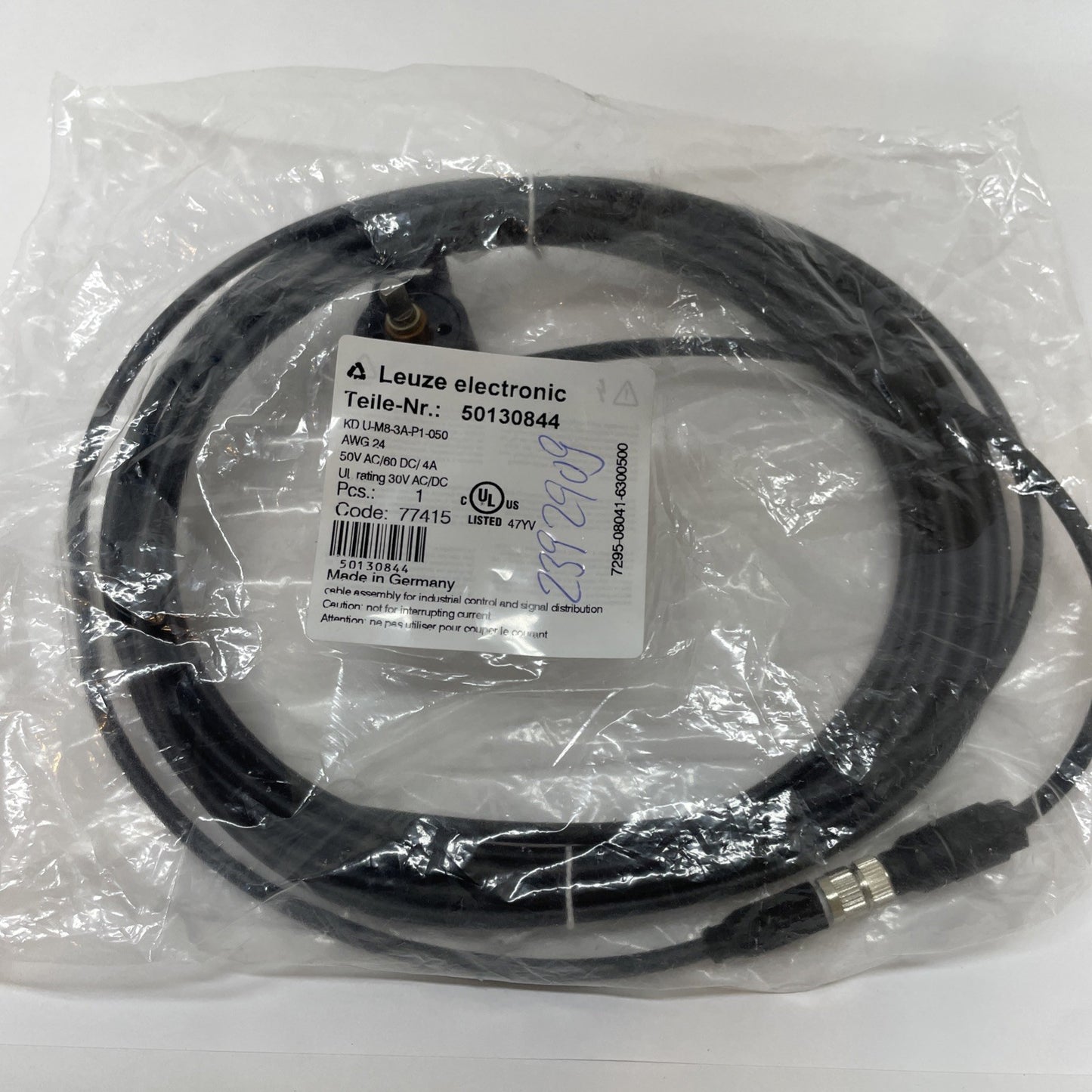 1PCS NEW LEUZE  KD U-M8-3A-P1-050  Cable 50130844