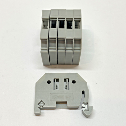 6pcs WAGO 249 Terminal End Block Screwless End Stop 6mm Wide