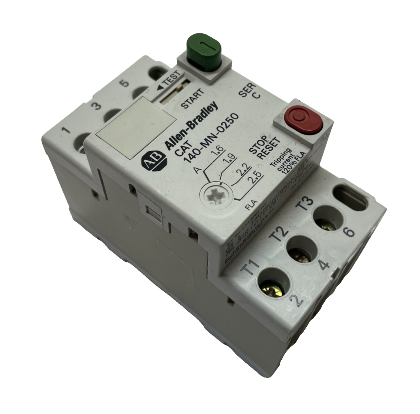 Allen-Bradley 140-MN-0250 Series C Manual Motor Starter 1.6-2.5A IEC