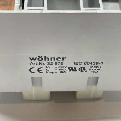 Wöhner 32 976 / 32976 3-Pole Busbar Adapter 160 A EQUES 60Classic