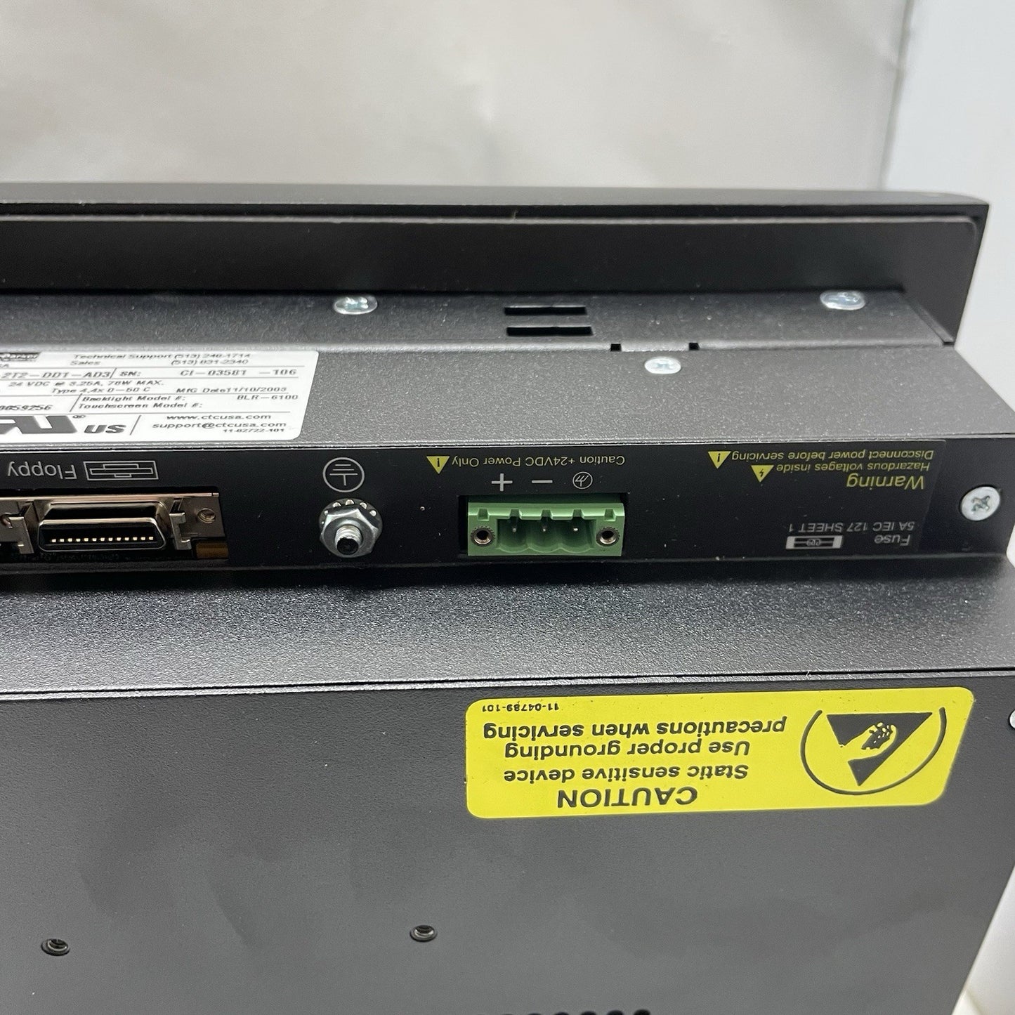 CTC P.A. PS10-2T2-DD1-AD3 Operator Interface Panel, Functional - Bad screen