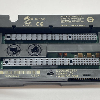 GE Fanuc IC200CHS025J VersaMax Compact Spring-Style I/O Carrier (36-terminals)