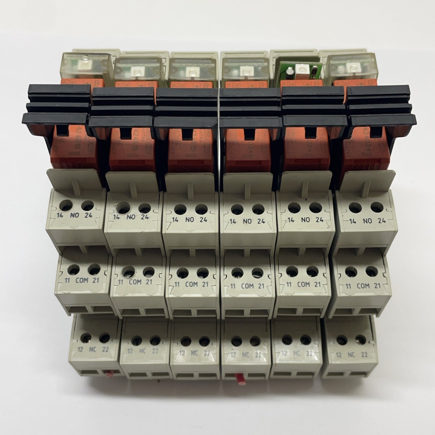 (LOT OF 6) WEIDMULLER 8533771001 PXS 35 DIN RAIL MOUNT RELAY