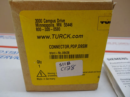TURCK A9426 / CONNECTOR PDP D9SM NETWORK CORDSET ACCESSORY / NEW WITH BOX