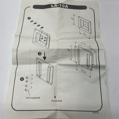 LA-10A  LCD Wall Mount Kit VESA 75×75mm for 13-30″ Monitors LA10A