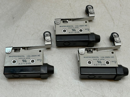 MATSUSHITA AZ71249 / ML LIMIT SWITCH 10A 250VDC / LOT OF 2 NEW