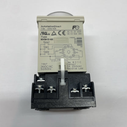 Automation Direct MS4SM-CE-ADC Timer Relay 0.05s-60h  w/ TP411X Relay Socket