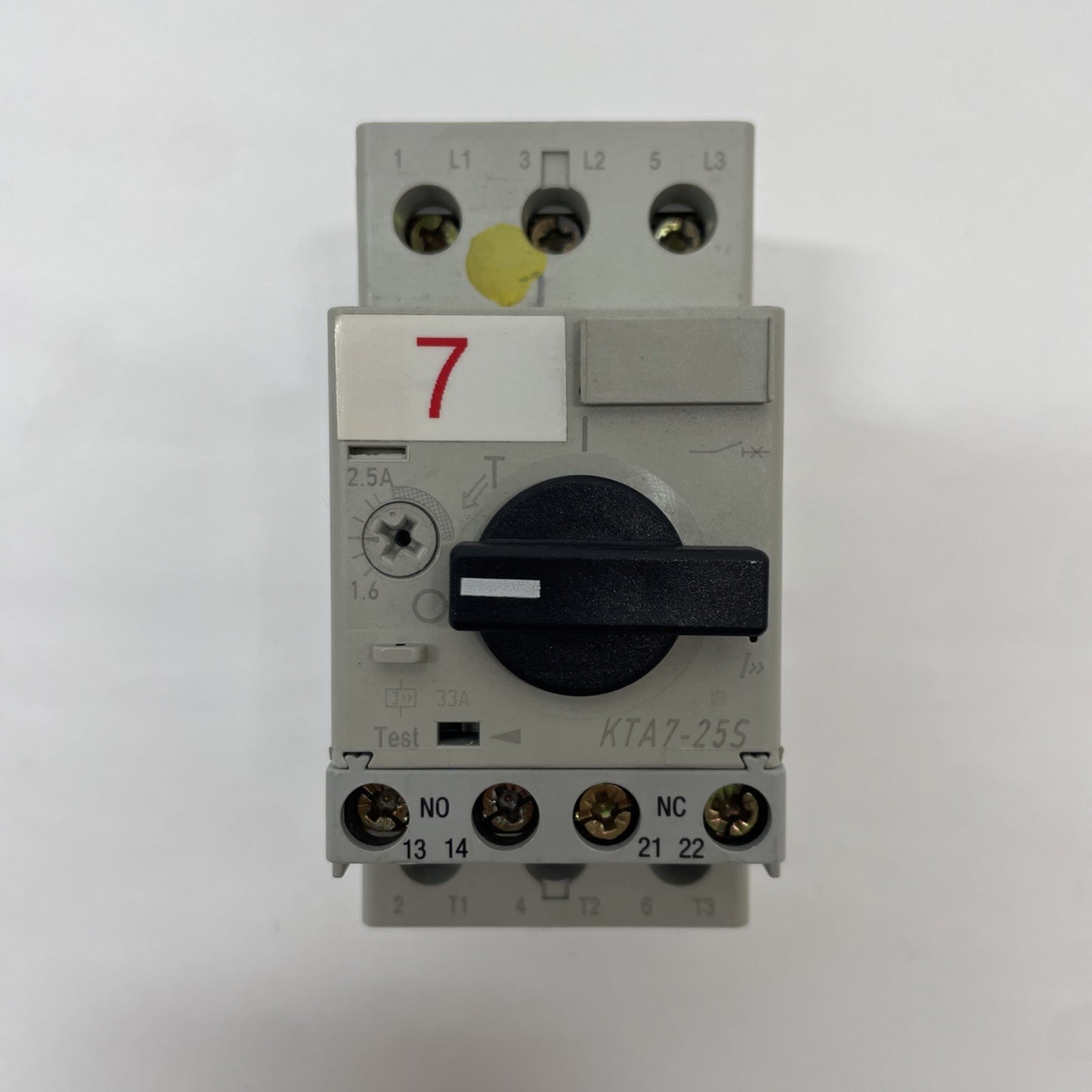 Sprecher + Schuh KTA7-25S-2.5A 3-Pole Manual Motor Starter 1.6-2.5A KTA7-25S