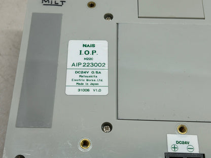 NAIS I.O.P. UNIT / AIP223002 OPERATOR INTERFACE PANEL / USED AS A SAMPLE