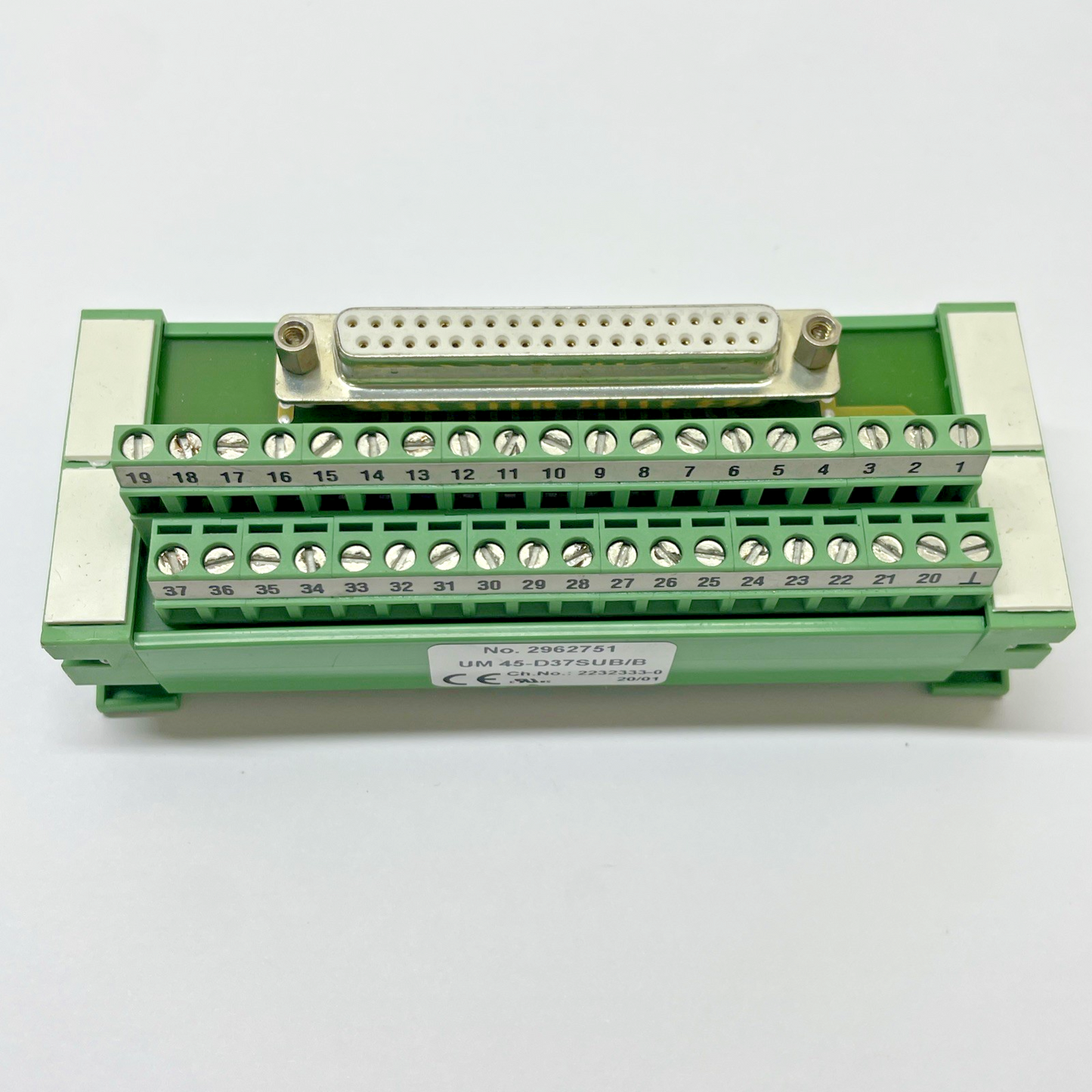 Phoenix UM 45-D37SUB/B Interface Module 37-Pos Termination Board (2962751)