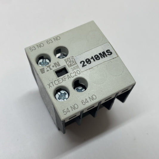 Eaton XTCEXFAC20 Auxiliary Contact 2-Pole 2NO Screw Terminals