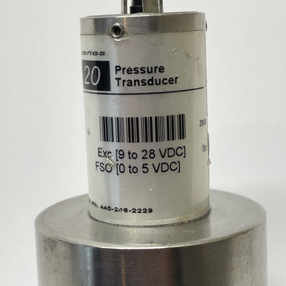 Trans Metrics Series 20 Pressure Transducer 0-2 PSIA P20CAGI (4 PIN)