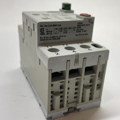 Allen-Bradley 140-MN-0250 Series C Manual Motor Starter 1.6-2.5A IEC