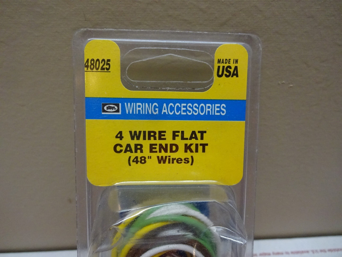 HOPKINS 48025 / 4 WIRE FLAT CAR END TO TRAILER KIT  48" WIRES / NEW