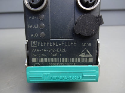 PEPPERL + FUCHS VAA-4A-G12-EA2L / 194614 INTERFACE ACTUATOR MODULE