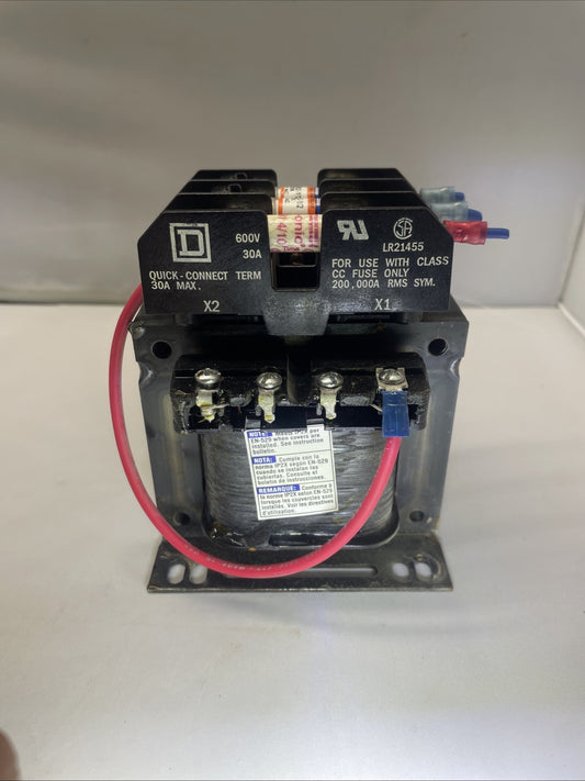 SQUARE D 9070TF150D1 CONTROL TRANSFORMER 0.15 KVA H.V 230/460 L.V 115/120VAC