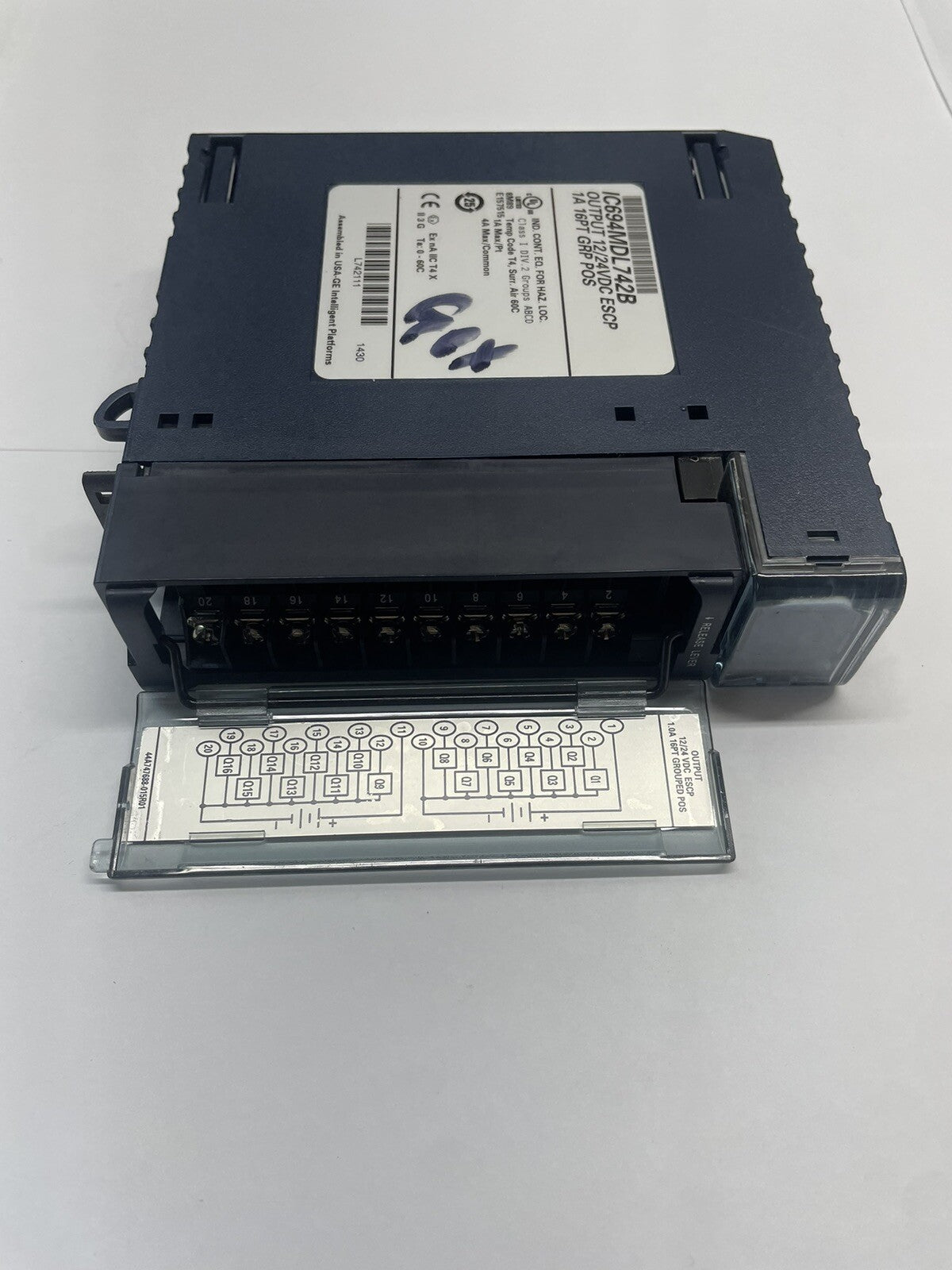 GE Fanuc IC694MDL742B 16-Point 12/24 VDC Output Module RX3i / 90-30