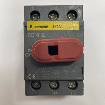 Bussmann CDNF32 3-Pole Non-Fused Disconnect Switch 40A 600VAC