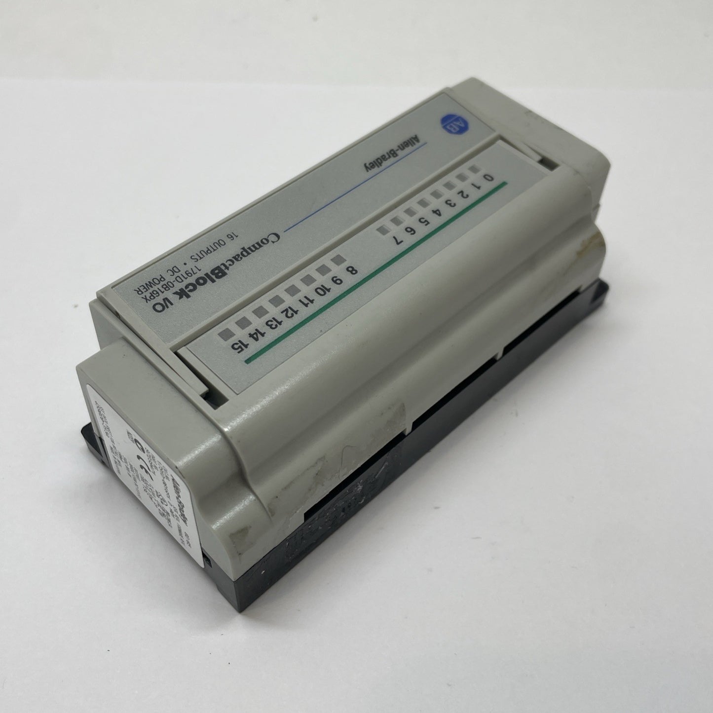 ALLEN BRADLEY 1791D-0B16PX /D DC POWER COMPACT BLOCK I/O 16 OUTPUTS 30VDC