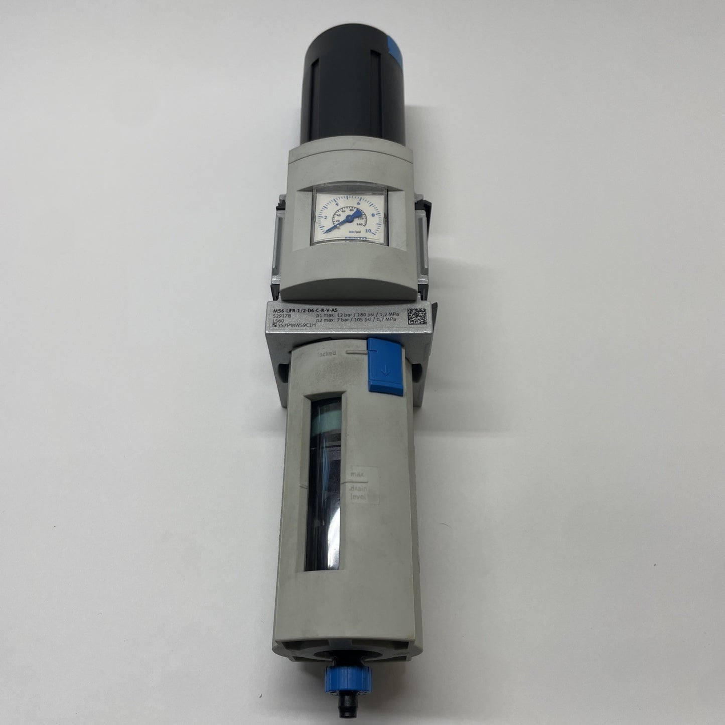 Festo MS6-LFR-1/2-D6-CRV-AS  Filter Regulator G½ 5 µm 0.3-7 bar 529178