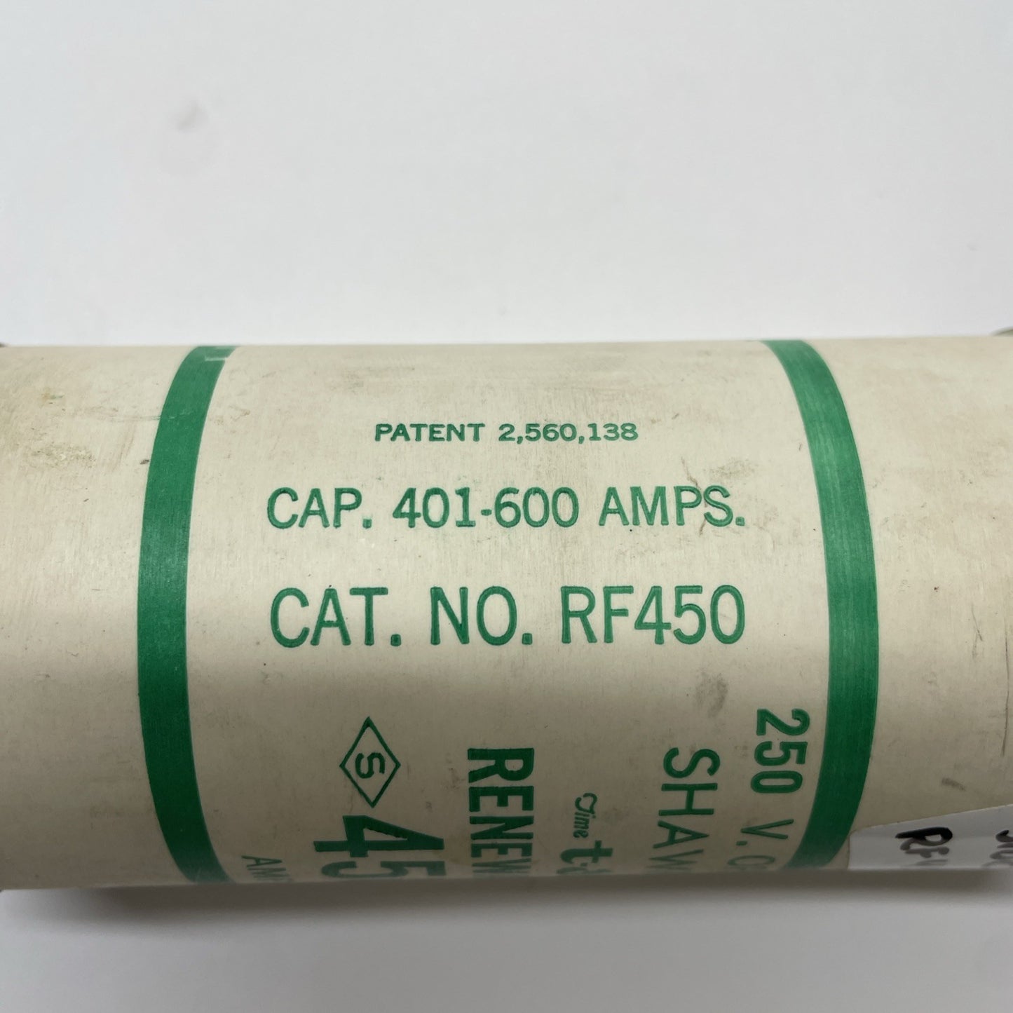 Shawmut RF450 (450A) 250 V Class H Renewable Fuse