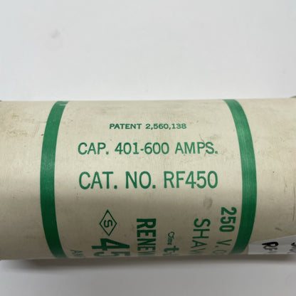 Shawmut RF450 (450A) 250 V Class H Renewable Fuse