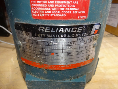 RELIANCE P56H130GP-ZI A-C MOTOR P56H130GP / 208-250V / 1.6A