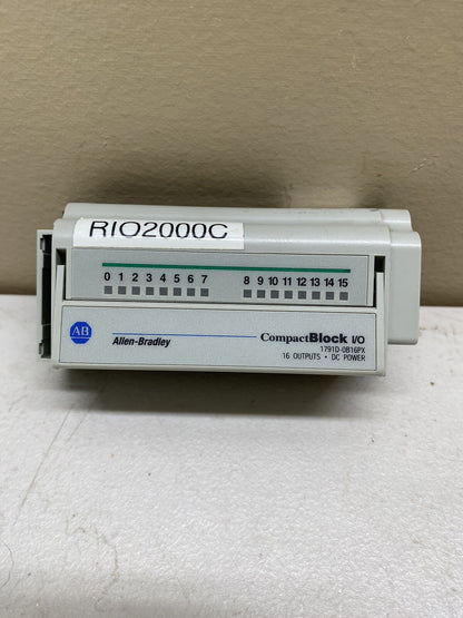 ALLEN BRADLEY 1791D-0B16PX / SERIES D COMPACT BLOCK I/O DEVICENET