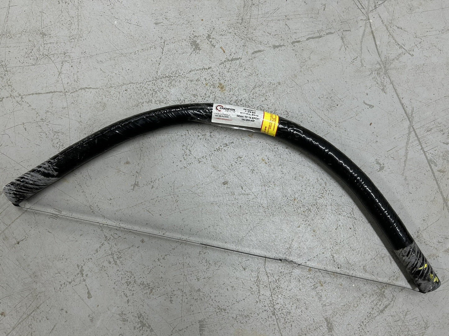 CHAMPION 10C-SW-90P / 1" 90° ABOVE GROUND FIBERGLASS CONDUIT ELBOW 12" RADIUS