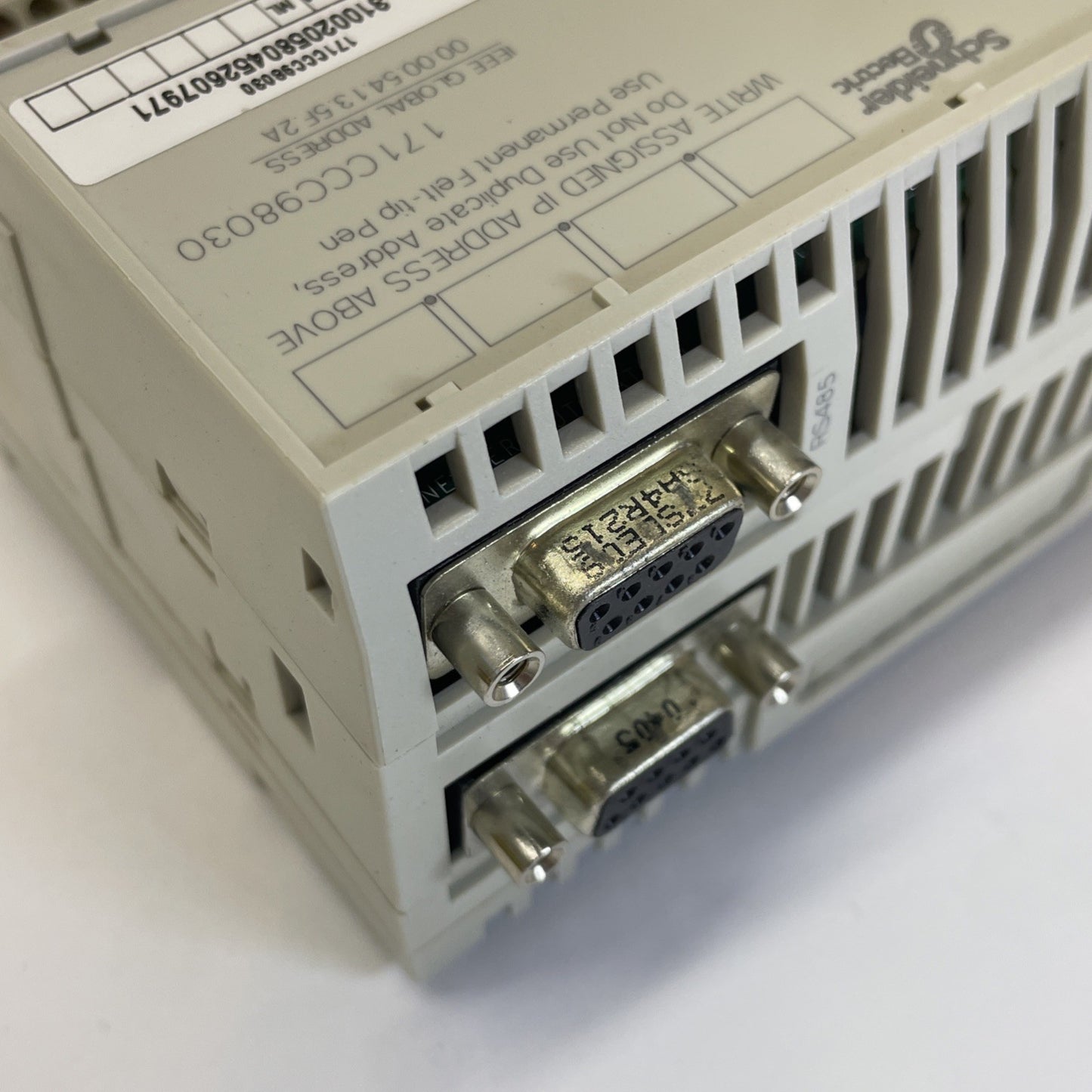 SCHNEIDER ELECTRIC 171CCC98030 PROCESSOR ADAPTER 1 MEG WITH 170ADM35010 I/O BASE