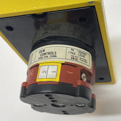 NEW REES 04910-000 ROTARY CONTACT SELECTOR 16A 13HP 600V
