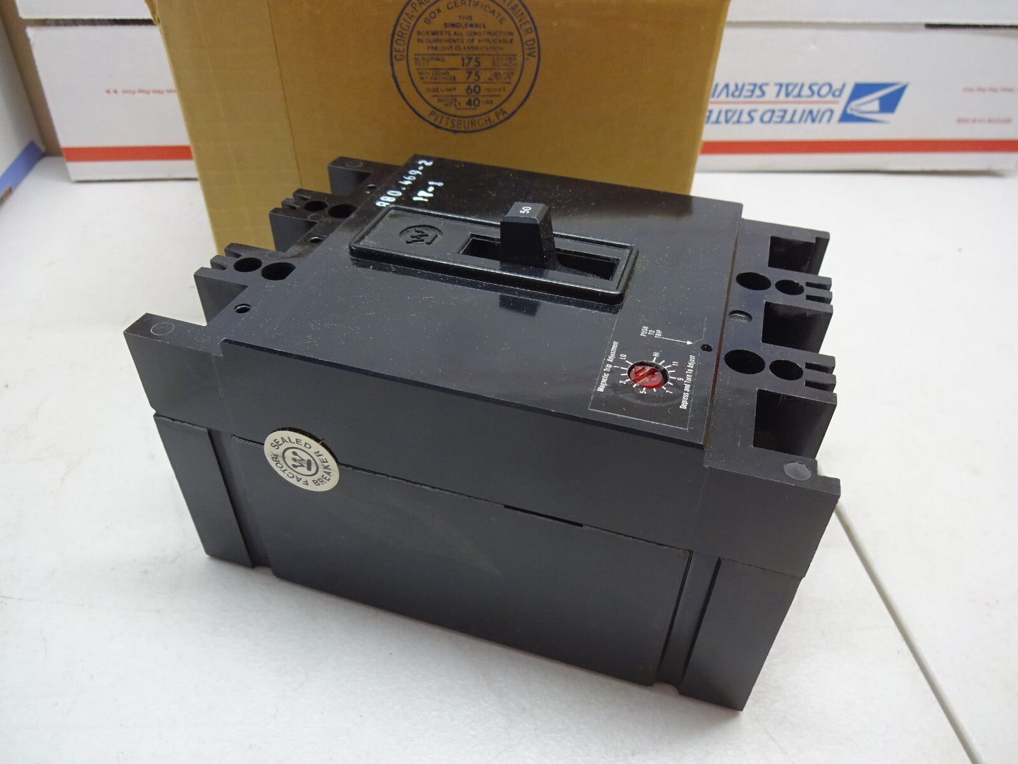 WESTINGHOUSE FB2480MRL / 2610D53G07 / BREAKER 50A 250DC 600AC 2 POLE / NEW