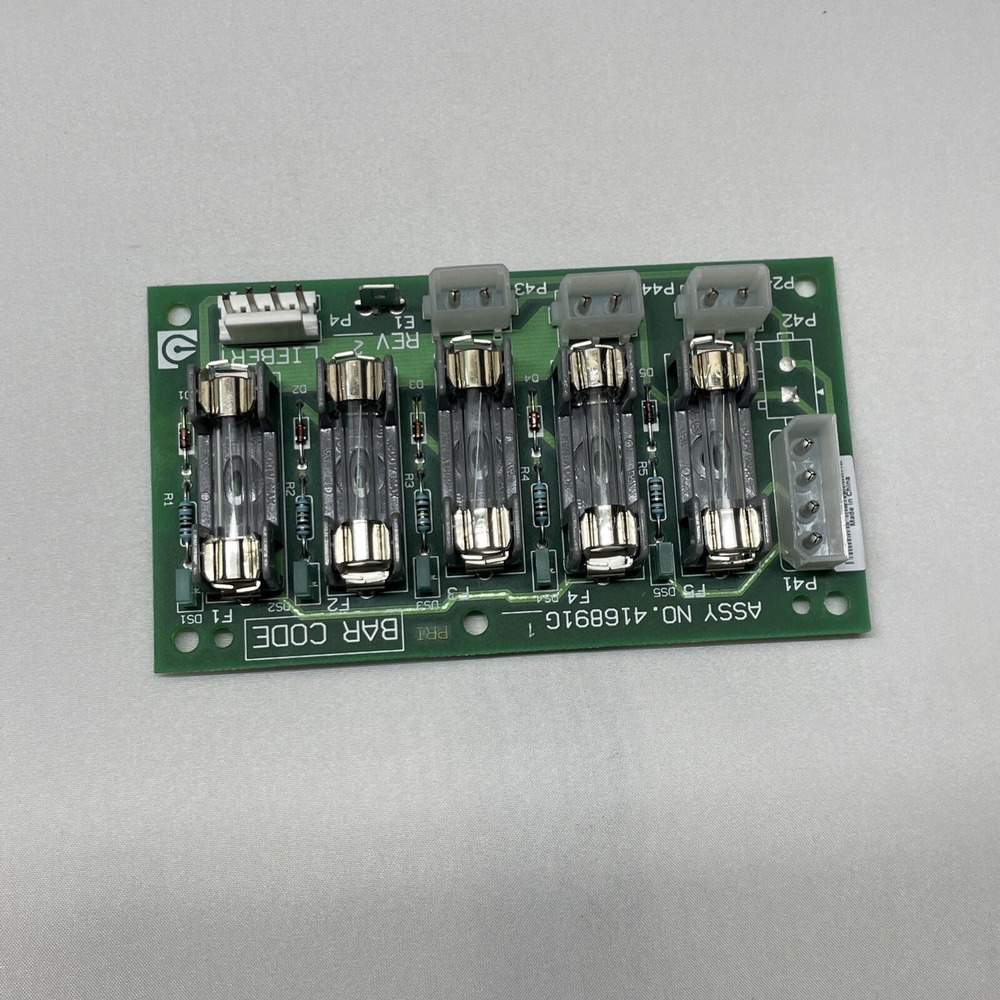 Liebert 416891G-1 Global Fuse Board Assembly Green REV 2