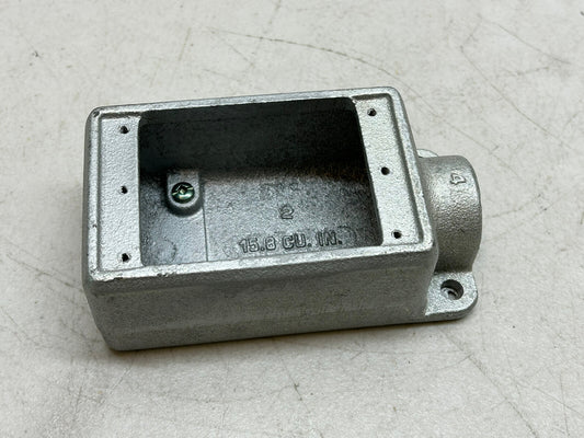 CROUSE-HINDS 1/2 FS1 3/4 FS2 CONDUIT OUTLET / NEW