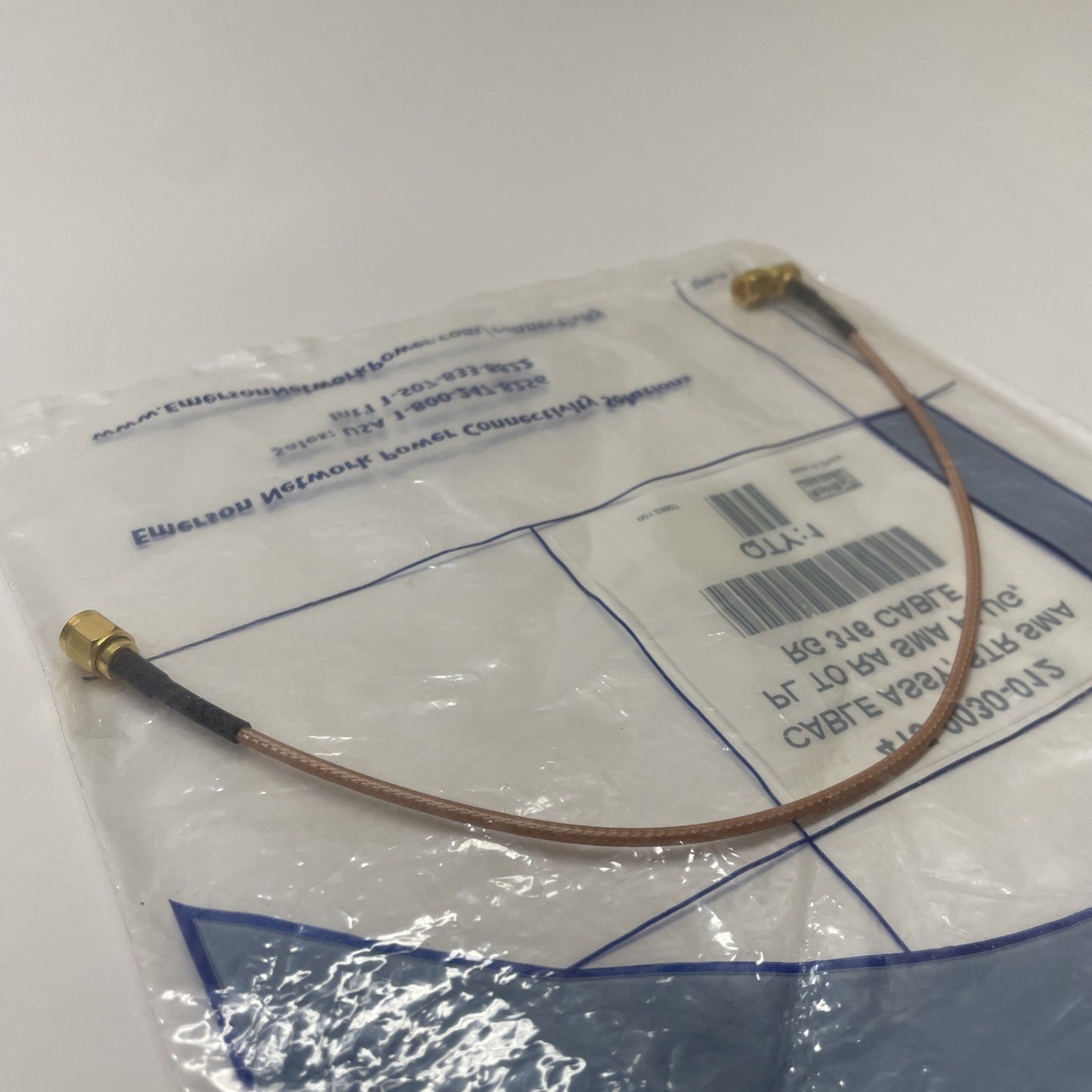 NEW Emerson 415-0030-012 Cable Assembly STR SMA PL To RA SMA Plug RG 316 Cable