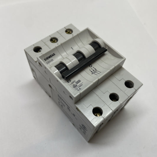 Siemens 5SX23 D2 3P Miniature Circuit Breaker DIN-Rail 400V