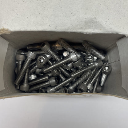 (LOT OF 77)  1/4-20 X 1-1/4" STAINLESS SOCKET HEAD CAP SCREW BOLT