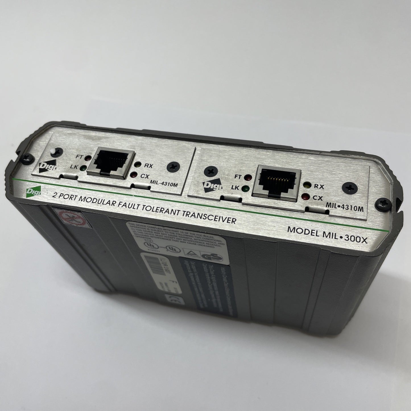 Digi MIL-300X 2-Port Fault-Tolerant Modular Transceiver Switch Module